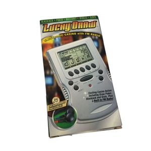 Lucky Draw Electronic Casino with FM Radio Handheld Game‎